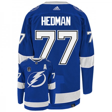Tampa Bay Lightning Dresy Victor Hedman 77 Adidas Stanley Cup 2022 Modrý Authentic - Pánské Tampa Bay Lightning Dresy Victor Hedman 77 Adidas Stanley Cup 2022 Modrý Authentic - Pánské